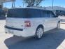 2013 White Platinum Metal /Charcoal Black Leath Ford Flex SEL FWD (2FMGK5C87DB) with an 3.5L V6 DOHC 24V engine, 6-Speed Automatic Ov transmission, located at 900 South McDonald Street, McKinney, TX, 75069, (972) 529-2992, 33.189335, -96.613403 - Photo#4