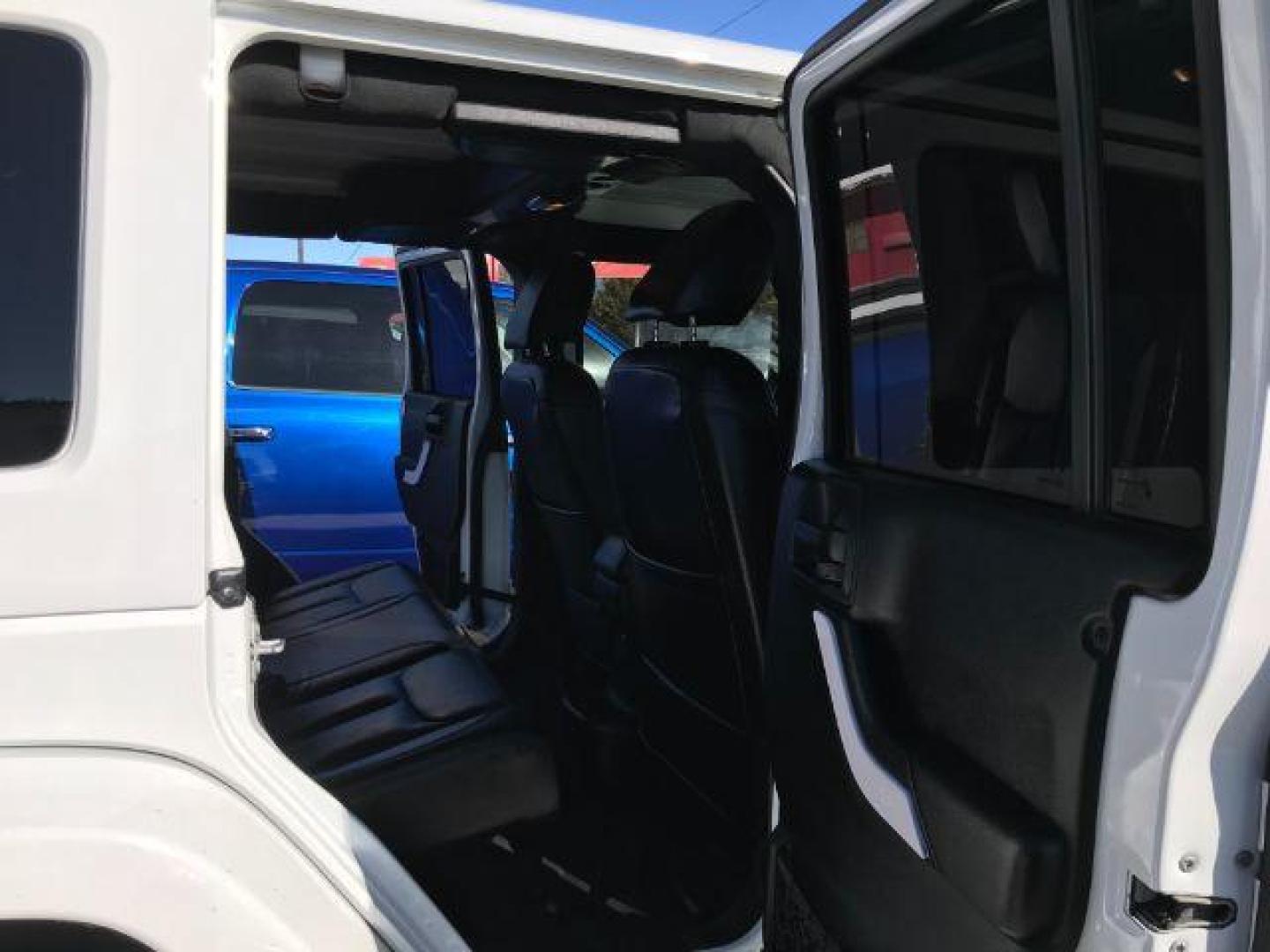 2016 Bright White Clear Coat /Black, leather Jeep Wrangler Unlimited Sahara 4WD (1C4BJWEG3GL) with an 3.6L V6 DOHC 24V FFV engine, located at 900 South McDonald Street, McKinney, TX, 75069, (972) 529-2992, 33.189335, -96.613403 - Photo#14