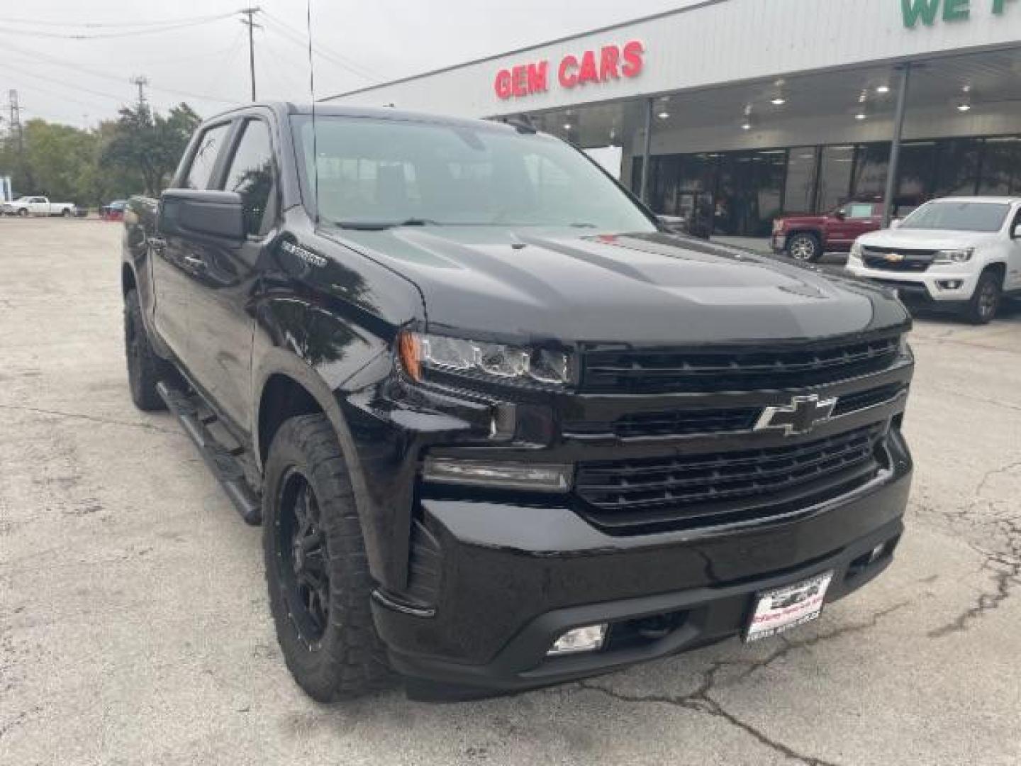 2019 Black /Jet Black, leather Chevrolet Silverado 1500 RST Crew Cab 2WD (1GCPWDED0KZ) with an 5.3L V8 OHV 16V engine, 6-Speed Automatic transmission, located at 900 South McDonald Street, McKinney, TX, 75069, (972) 529-2992, 33.189335, -96.613403 - Photo#0