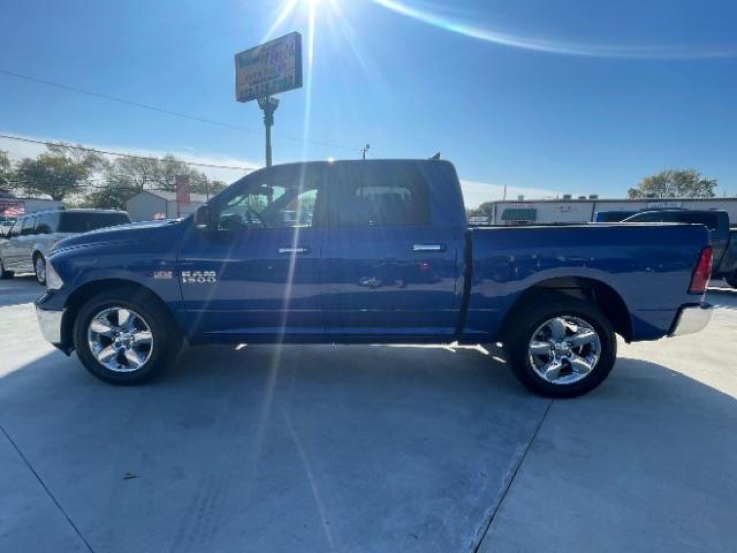 2015 Blue /Gray RAM 1500 SLT Crew Cab SWB 2WD (1C6RR6LT0FS) with an 5.7L V8 OHV 16V engine, 8-Speed Automatic transmission, located at 900 South McDonald Street, McKinney, TX, 75069, (972) 529-2992, 33.189335, -96.613403 - Photo#1