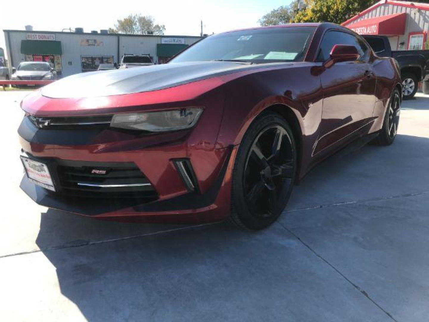 2017 Garnet Red Tintcoat /Jet Black, cloth Chevrolet Camaro 1LT Coupe (1G1FB1RSXH0) with an 3.6L V6 DOHC 24V engine, 6-Speed Automatic transmission, located at 900 South McDonald Street, McKinney, TX, 75069, (972) 529-2992, 33.189335, -96.613403 - Photo#14