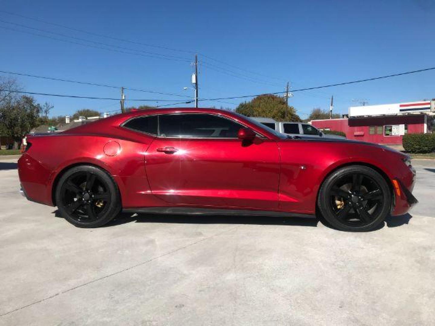 2017 Garnet Red Tintcoat /Jet Black, cloth Chevrolet Camaro 1LT Coupe (1G1FB1RSXH0) with an 3.6L V6 DOHC 24V engine, 6-Speed Automatic transmission, located at 900 South McDonald Street, McKinney, TX, 75069, (972) 529-2992, 33.189335, -96.613403 - Photo#3